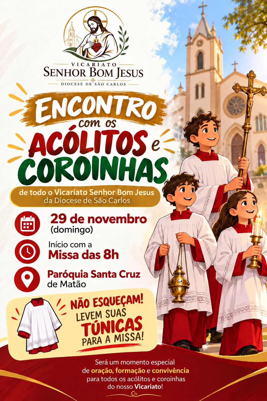 Encontro Acólitos e Coroinhas