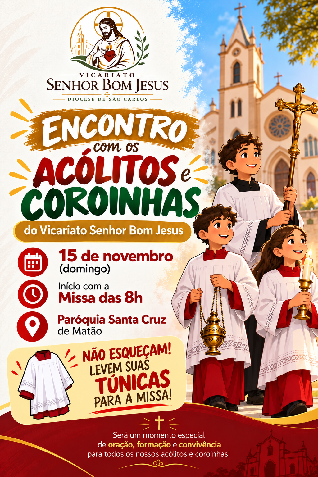 Encontro Acólitos e Coroinhas