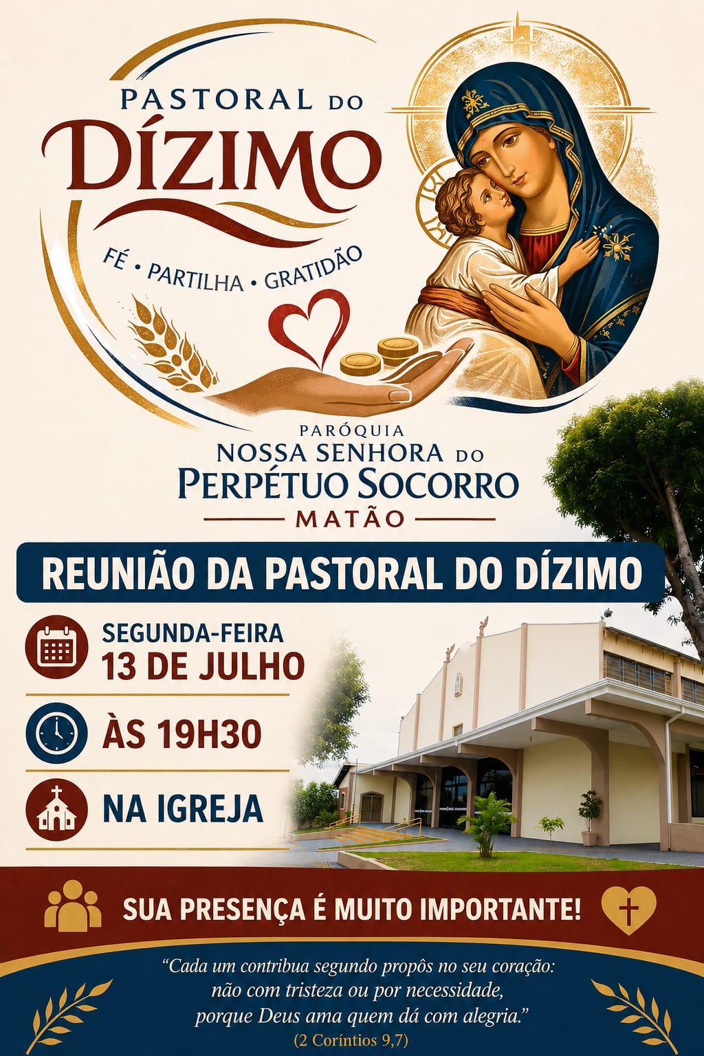 Reunião da Pastoral do Dízimo