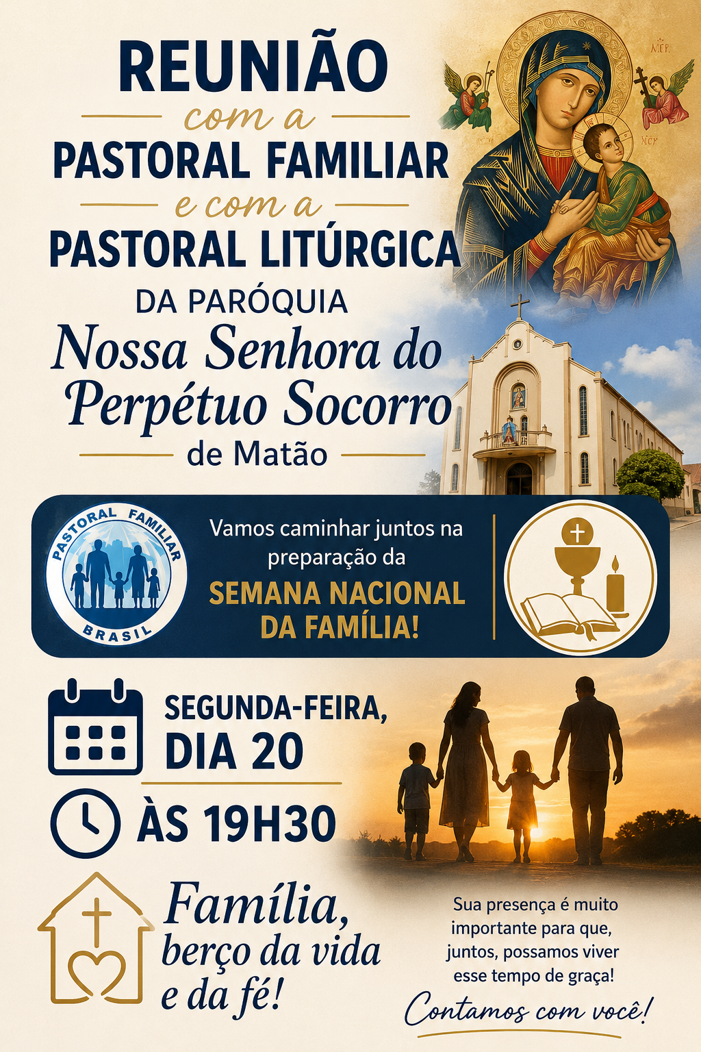 Reunião com a Pastoral Familiar e Pastoral Litúrgica