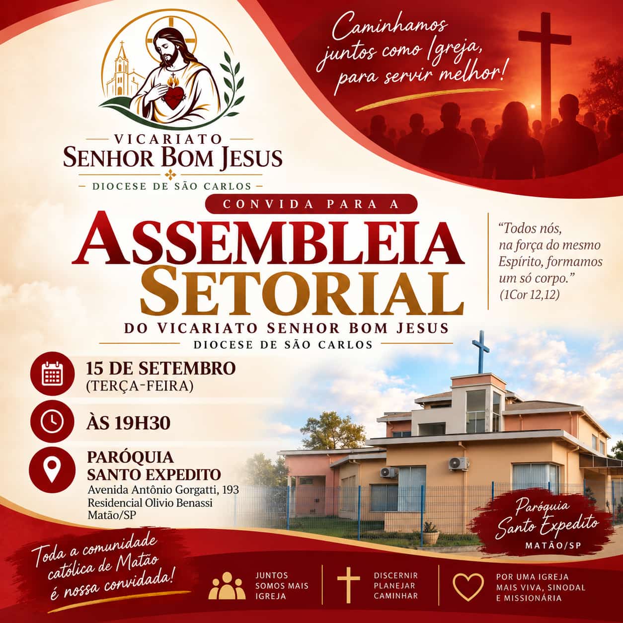Assembleia Setorial do Vicariato Senhor Bom Jesus