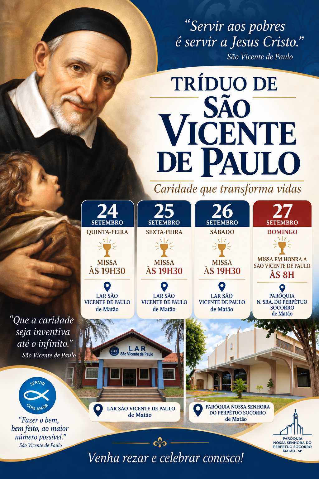 Tríduo a São Vicente de Paulo (1ª noite)